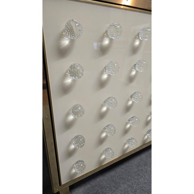 White and Black Cabinet in Murano Glass from Justfurnituress SRL For Sale - Image 6 of 16