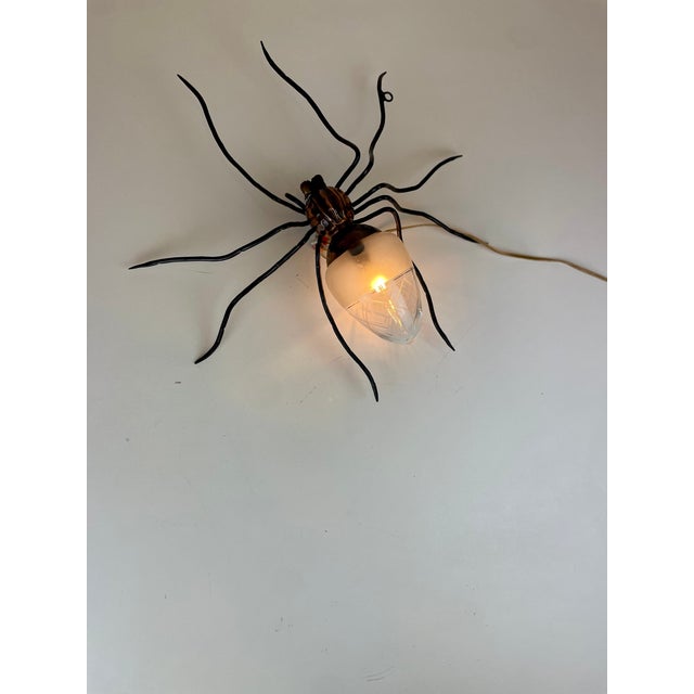Metal Mid-Century Modern Spider Wall Lamp, 1960s For Sale - Image 7 of 18