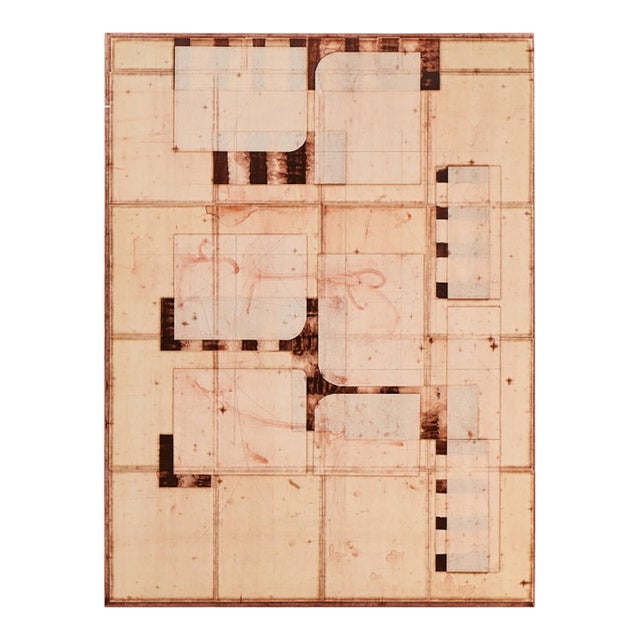 Michael Kessler Teleology Mid Century Mixed Media on Canvas For Sale