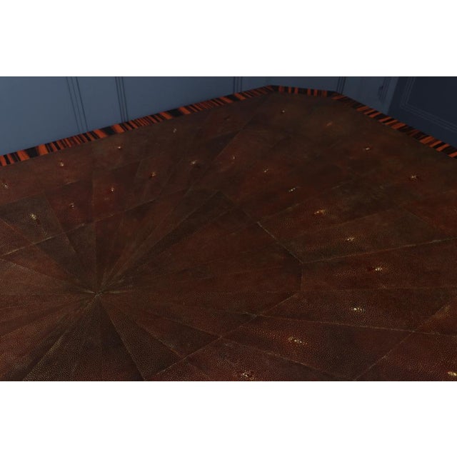 Vintage Low Table in Macassar and Shargreen by Garrison Rousseau, 1980 For Sale - Image 13 of 16