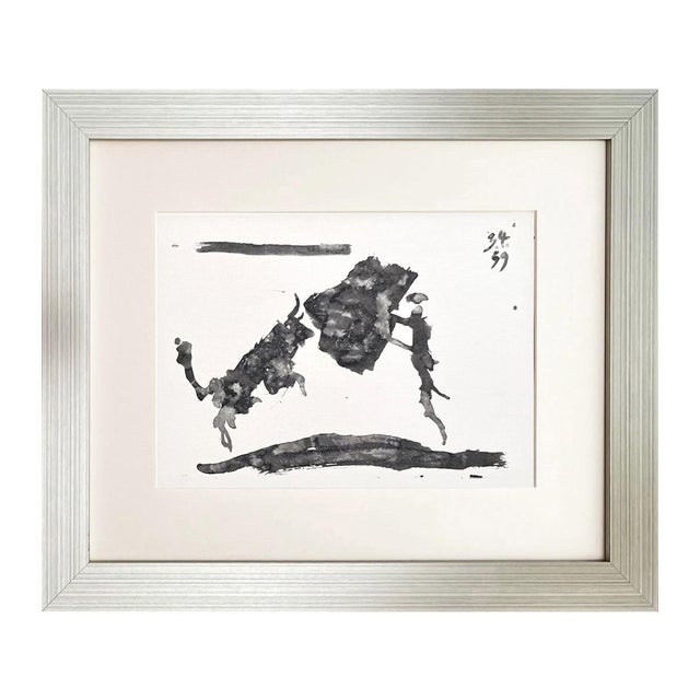 Artist: Pablo Picasso Country: Spain Title: Toros y Toreros 9 dated 3-4-59 Medium: Bichromie Marks: Not signed, not...
