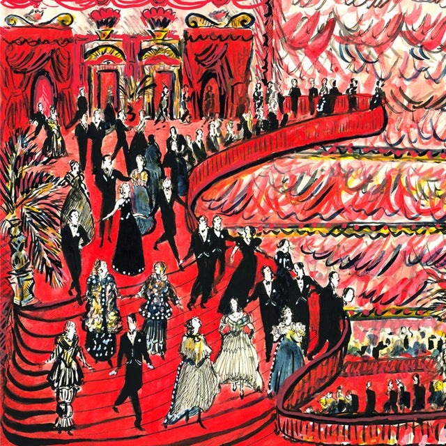Red Stairs at the Opera Original Contemporary Figurative Reproductive Print by Pauline De Roussy De Sales For Sale In New York - Image 6 of 7