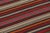 Rug & Kilim Vintage Persian Kilim, Stripes in Rich Red and Vibrant Jewel Tones - Rug & Kilim For Sale - Image 4 of 8