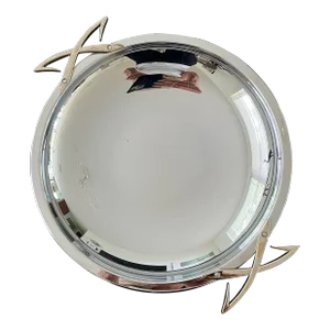 Mid 20th Century Kromex Cross Handle Chrome Server