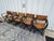 Restoration Hardware 1970s French Director's Dining Chairs | Set of 5 | Chestnut Leather For Sale - Image 15 of 17
