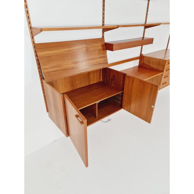 Wood Danish Modern Modular Teak Shelving System by Kai Kristansen for FH Möbel, Denmark, 1960s For Sale - Image 7 of 11