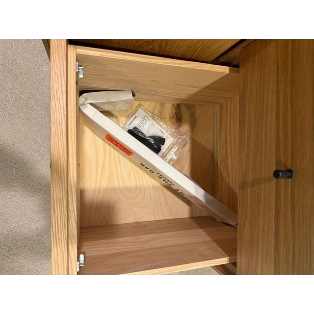 Room & Board Room & Board Hudson Office Armoire With Wood Base For Sale - Image 4 of 12