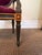Hollywood Regency Ebonized Armchair With Bold Fabric For Sale - Image 9 of 12