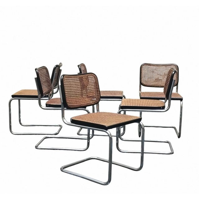 1970s Cesca Chairs by Marcel Breuer for Gavina, Italy, 1970s, Set of 6 For Sale - Image 5 of 9