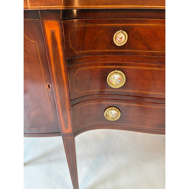 Bench Made Mahogany Inlayed Sideboard For Sale In Portland, ME - Image 6 of 15