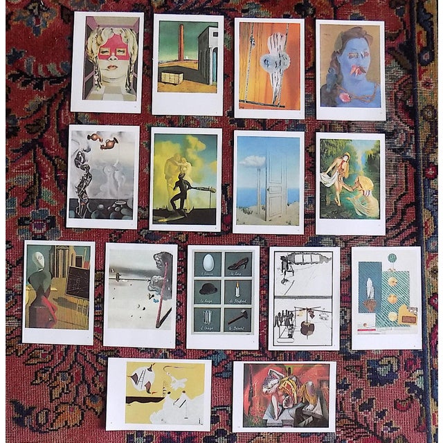 Blue Vintage 1919 - 1939 Diminutive Abstract Surrealist Lithographs - Set of 15 For Sale - Image 8 of 8