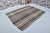 Textile Vintage Handwoven Anatolian Flat-Weave Kilim Rug in Charcoal, Cream For Sale - Image 7 of 10