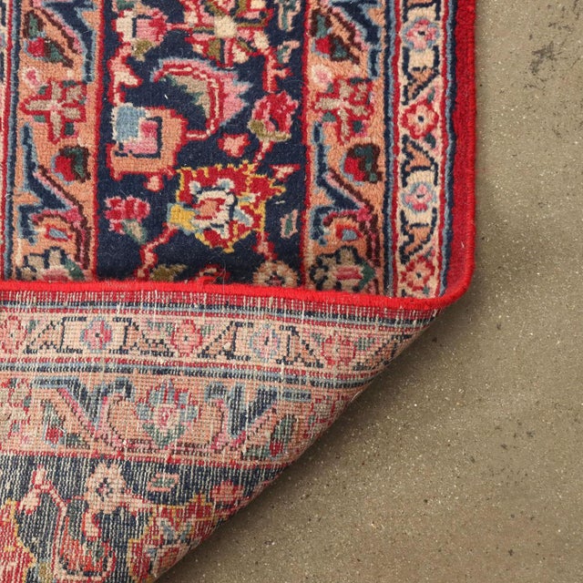 Textile Antique Middle Eastern Tabriz Rug in Cotton & Wool For Sale - Image 7 of 11