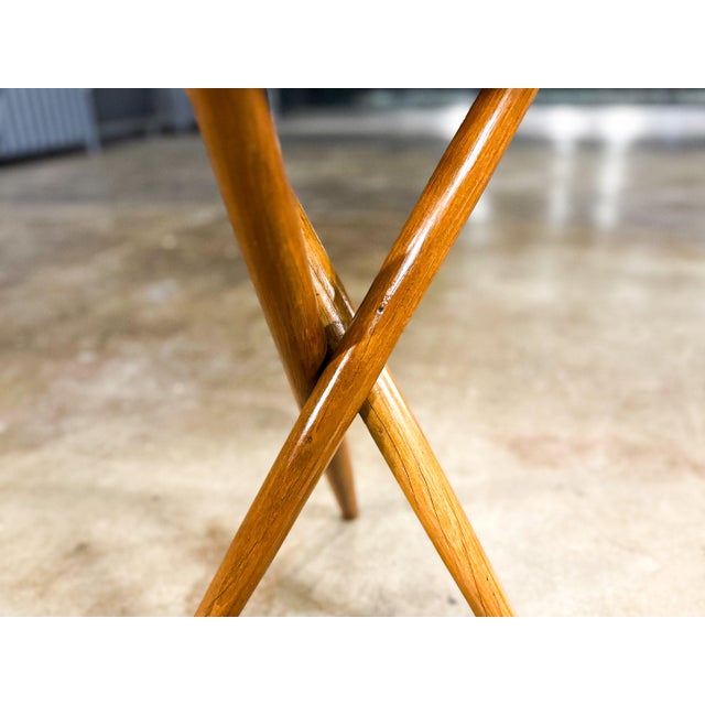 1950s Sculptural Three-Legged Side Table in Ivory Wood, Brazilian Modern, 1950s For Sale - Image 5 of 15