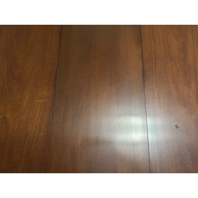 Brown True Antique Mahogany Table -2 Large Table Extensions For Sale - Image 8 of 9