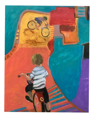 Monika Rossa, Bikes, 2025, Oil on Canvas