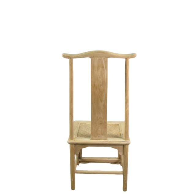 Natural Wood Color Vintage Dining Chairs, Set of 4 For Sale - Image 10 of 12