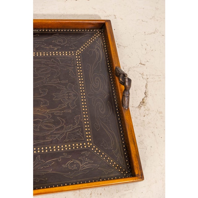 Theodore Alexander Armory Collection Serving Tray For Sale In Philadelphia - Image 6 of 8