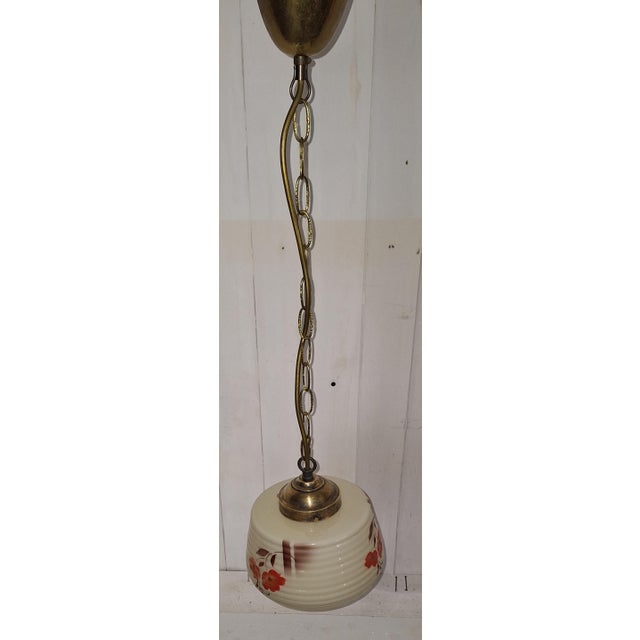 Vintage Art Deco Hanging Lamp, 1930s For Sale - Image 6 of 7