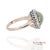 14k Cat Eye Diamond Ring Womens Vintage Halo Elegant Old Money Minimalist, Size 5.25 For Sale In New York - Image 6 of 9