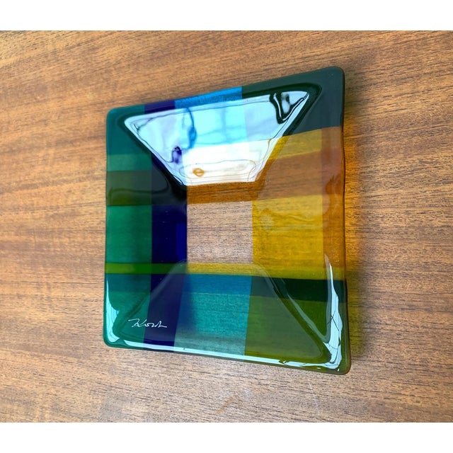 Vintage Danish Art Glass Bowl from Greve Glaskunst, 1980s For Sale - Image 8 of 18