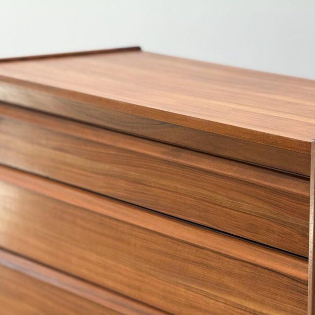Wood Mid-Century Chest of Drawers in Walnut from John Herbert For Sale - Image 7 of 14