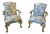 Early 20th Century Pair of French Style Gold-Gilded Armchairs For Sale