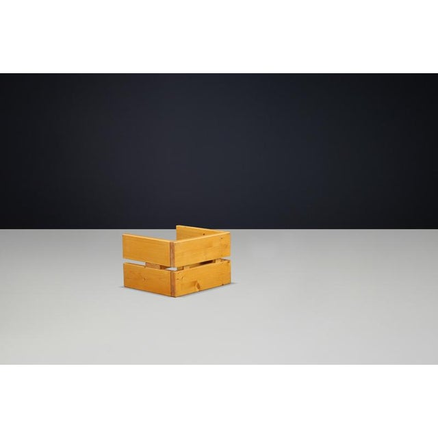 Wood Pine Stool by Charlotte Perriand for Les Arcs Ski Resort, France, 1960s For Sale - Image 7 of 15