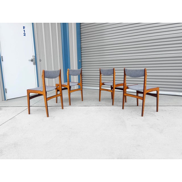 1960s Danish Modern Teak Dining Chairs - Set of 4 For Sale - Image 4 of 12