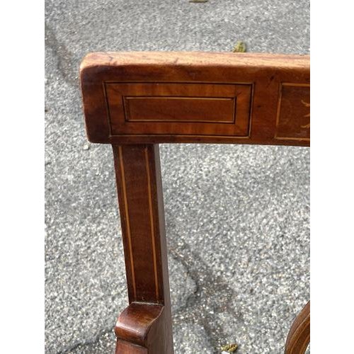 Antique Sheraton Mahogany Armchair For Sale - Image 13 of 14