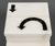 Black Marble Arrow Inlaid White Alabaster Steps For Sale In New York - Image 6 of 9
