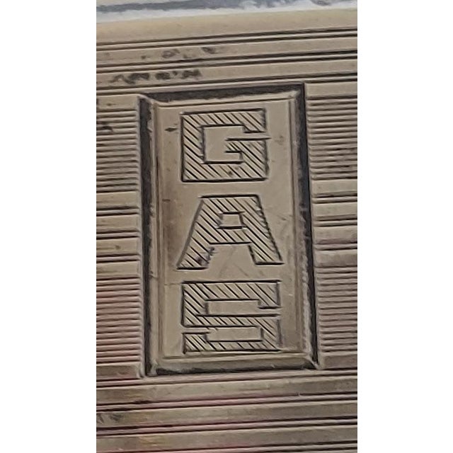 Early 20th Century Art Deco R. Blackinton Sterling Silver Cigarette Case, U S Navy Family Provenance For Sale - Image 9 of 11