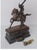 Vintage Bronze Samurai on Horseback Lamp With Shade For Sale - Image 4 of 9