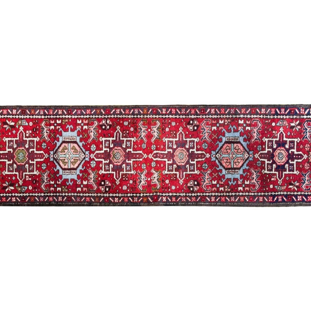 Tribal Mid-20th Century Heriz Runner For Sale - Image 3 of 14