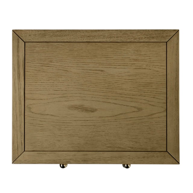 Nora 21 in. W Rectangular Wood 2 Drawer Nightstand with Open Shelf, Light Oak For Sale In Chicago - Image 6 of 10