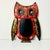 This tole painted metal Owl Chalkboard is adorable. It features a red owl with black wings, eyes and talons. The talons...