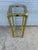 Mastercraft Square two tone brass and glass pedestal in very nice original condition with beveled glass top. Two tone...