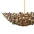 Warm Black Primrose Garden Floral Dish Light For Sale - Image 9 of 10