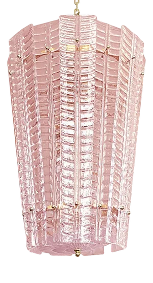 Pink Murano Glass Lantern by Simoeng