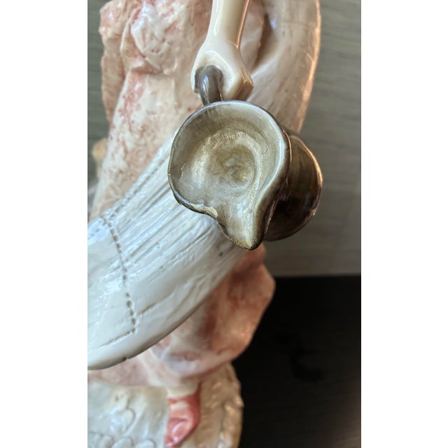 1960s VTG Italian Sculpture of a Mother & Son by Amilcare Santini , 17" T., Heavy For Sale - Image 5 of 12