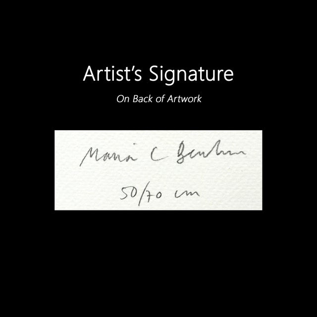 Melrose Green House - Abstract Architectural Watercolor Original Artwork by Maria C Bernhardsson For Sale In Los Angeles - Image 6 of 6