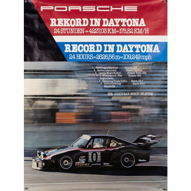 Porsche Record at Daytona Poster, 1979 For Sale - Image 9 of 9