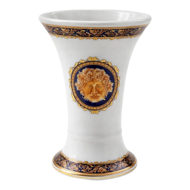 Neoclassical Medusa Motif Porcelain Vase – T. Limoges For Sale