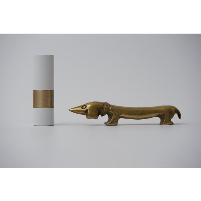Vintage Brass Dachshund Bottle Opener by Walter Bosse for Herta Baller, 1950s For Sale - Image 9 of 10