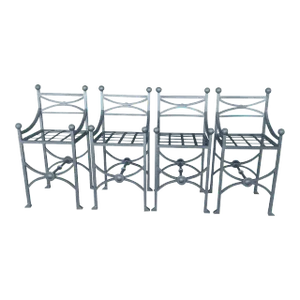 Modern Patio Bar Stools - Set of 4