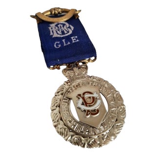 Elkington Sterling Silver-Gilt Masonic Presentation Medallion, 1903 For Sale