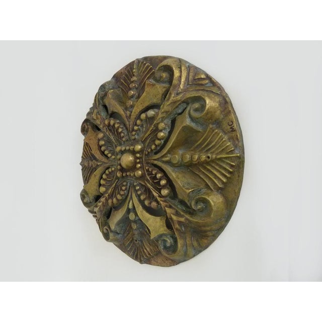 Large Wall Light in Openwork Bronze from MC, 1890s For Sale - Image 3 of 10