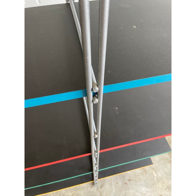 Metal 1980s Vintage Ikea Guide Shelving Unit or Bookcase by Niels Gammelgaard For Sale - Image 7 of 11
