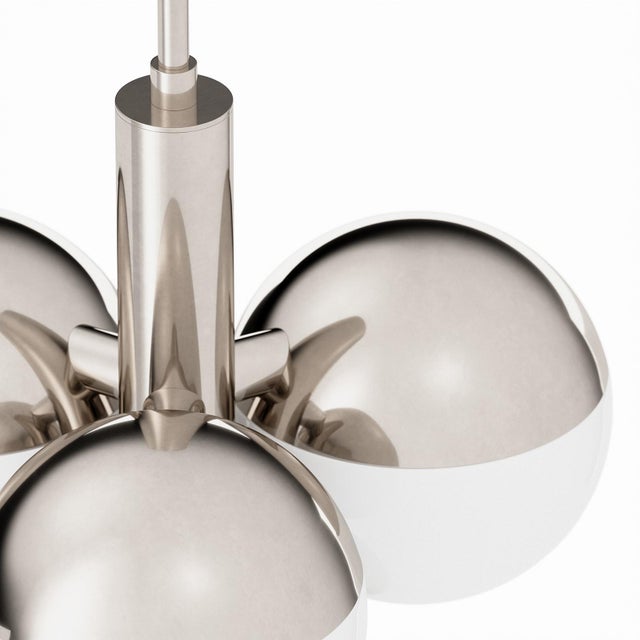 2020s Regina Andrew Oliver Orb Pendant, Polished Nickel For Sale - Image 5 of 8