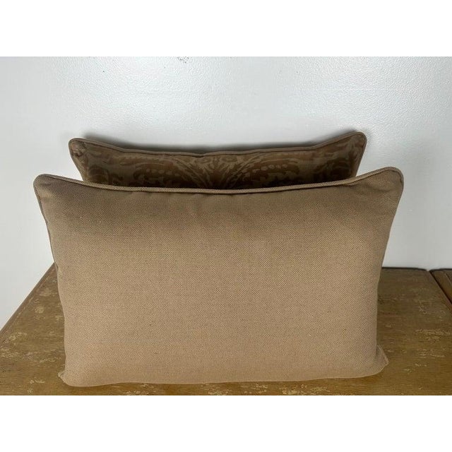 Early 21st Century Pair of Fortuny Style Textile Pillows For Sale - Image 5 of 6